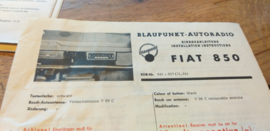 einbauanleitung / installation instructions Fiat 850