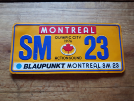 Amerikaanse nummerplaat Blaupunkt gebruikt (Montreal SM 23)