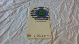 Akkord autoradio + prijslijst