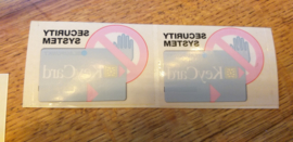 Blaupunkt decal aufkleber sticker keycard