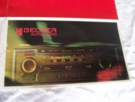 Becker autoradio folder ( poster )