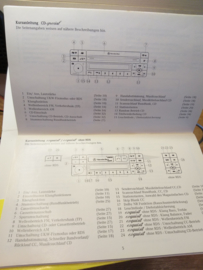 mercedes radio special cd mf2297  incl codekaart en gebruiksaanwijzing