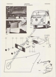 Radio Inbouw VW T2 bus Transporter