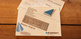 Bremen RCM 43 Blaupunkt bedienungsanleitung