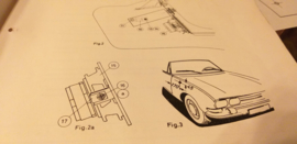 Einbauanleitung Peugeot 504  1969 Coupe Cabriolet Blaupunkt autoradio