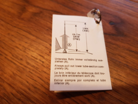 Hirschmann Antenne Bedienungsanleitung mit 2 Schlüssel