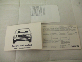 BMW Bavaria CR/VF Service Pass / Bedienungsanleitung manual 4/81.