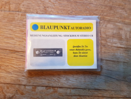 Stockholm stereo CR Blaupunkt autoradio gebruiksaanwijzing