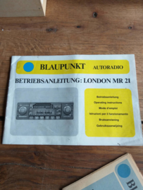 London MR 21 Blaupunkt autoradio Bedienungsanleitung Operating Instructions