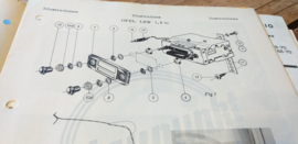 Einbauanleitung Opel LKW 1,9 to 1961 Blaupunkt autoradio