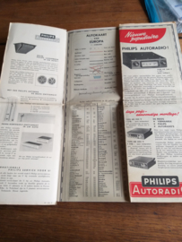 Philips landkaart 1968 europa o.a. NX 624 V