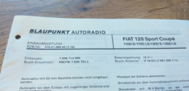 einbauanleitung / installation instructions Fiat 128 Rally Sport Coupe
