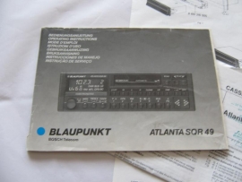 Atlanta SQR 49 gebruiksaanwijzing Blaupunkt autoradio