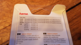 Hama adapter ISO autoradio op Audi VW Seat Skoda stekker