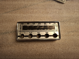 NOS Autoradio GRUNDIG AutoSuper Weltklang chrome blende faceplate frontje (klein)