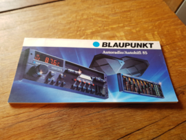 Blaupunkt 1985 autoradio autohifi folder