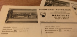 Einbauanleitung Mercedes  250 SE 1965 Blaupunkt autoradio