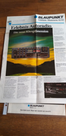 Blaupunkt 1982 folder Bamberg SQR 82 die neue klangdimension poster