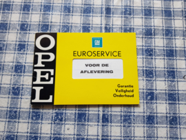 Opel oldtimer service boekje 1969 (niet ingevuld)