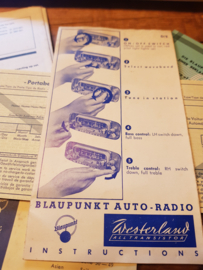 Westerland 60's Bedienungsanleitung gebruiksaanwijzing manual Blaupunkt Autoradio