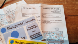 Porsche CR Stereo Blaupunkt autoradio Gebruiksaanwijzing manual bedienungsanleitung