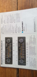 Blaupunkt 1981 leaflet Porto 21 / Stockholm 21