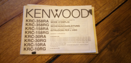 Kenwood KRC-358 gebruiksaanwijzing manual betriebsanleitung