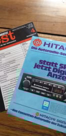 Hitachi autoradio flyer vouwblad