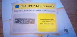 Frankfurt superarimat Bedienungsanleitung gebruiksaanwijzing manual Blaupunkt Autoradio