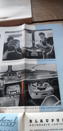 Blaupunkt 1961 folder / prospekt Busradio Kassel /München