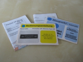 Porsche CR Stereo US Blaupunkt autoradio  manual bedienungsanleitung