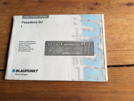 Pasadena DJ I BLAUPUNKT gebruiksaanwijzing / bedienungsanleitung / manual autoradio