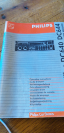 DC 640 644 gebruiksaanwijzing manual Philips  autoradio