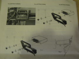 Radio inbouwfront voor Simca 1100 ES TI LE LX GLX GLS