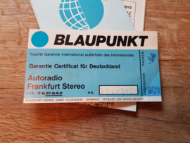 Frankfurt 7631 642 Blaupunkt stereo gebruiksaanwijzing manual betriebsanleitung