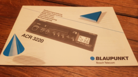 ACR 3220 gebruiksaanwijzing  autoradio Blaupunkt
