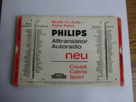 Philips Alltransistor Autoradio Werbung Reklame alt