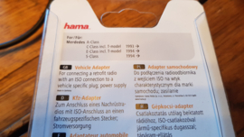 Hama adapter ISO autoradio op Mercedes / Becker stekker