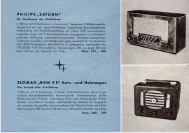 Philips 1949-1950 radioempfänger 