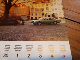 Opel kalender 1980  Mulders autobedrijf Tiel werkstatt mancave