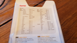 Hama adapter ISO autoradio op Fiat Honda Opel Nissan Suzuki Acura stekker