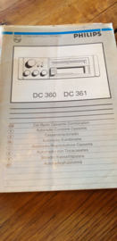 DC 360 / 361 gebruiksaanwijzing manual Philips  autoradio