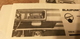 Einbauanleitung Ford  Capri 1969 Blaupunkt autoradio