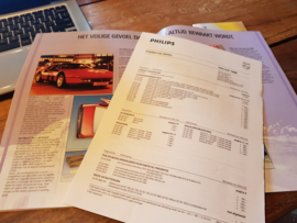 Philips 1988 autoradio folder o.a DC 954 en DC085 &car alarm