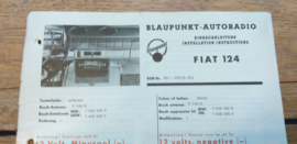 einbauanleitung / installation instructions Fiat 124 9.69