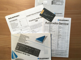 Frankfurt RCM 104 mit Keycard Bedienungsanleitung Blaupunkt Radio