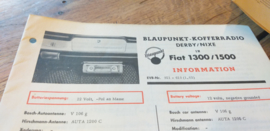einbauanleitung / installation instructions Fiat 1300 / 1500
