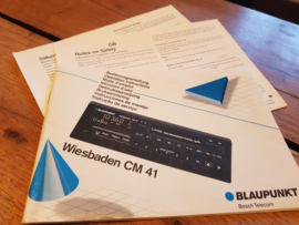 Wiesbaden CM 41 BLAUPUNKT gebruiksaanwijzing / bedienungsanleitung / manual autoradio