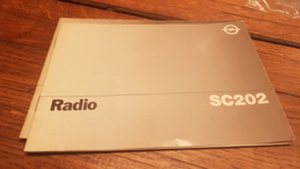 Opel SC 202 autoradio gebruiksaanwijzing manual betriebsanleitung