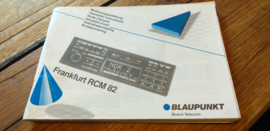 Frankfurt RCM 82 BLAUPUNKT gebruiksaanwijzing